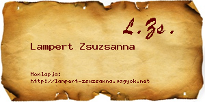 Lampert Zsuzsanna névjegykártya