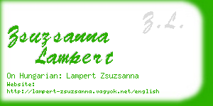 zsuzsanna lampert business card